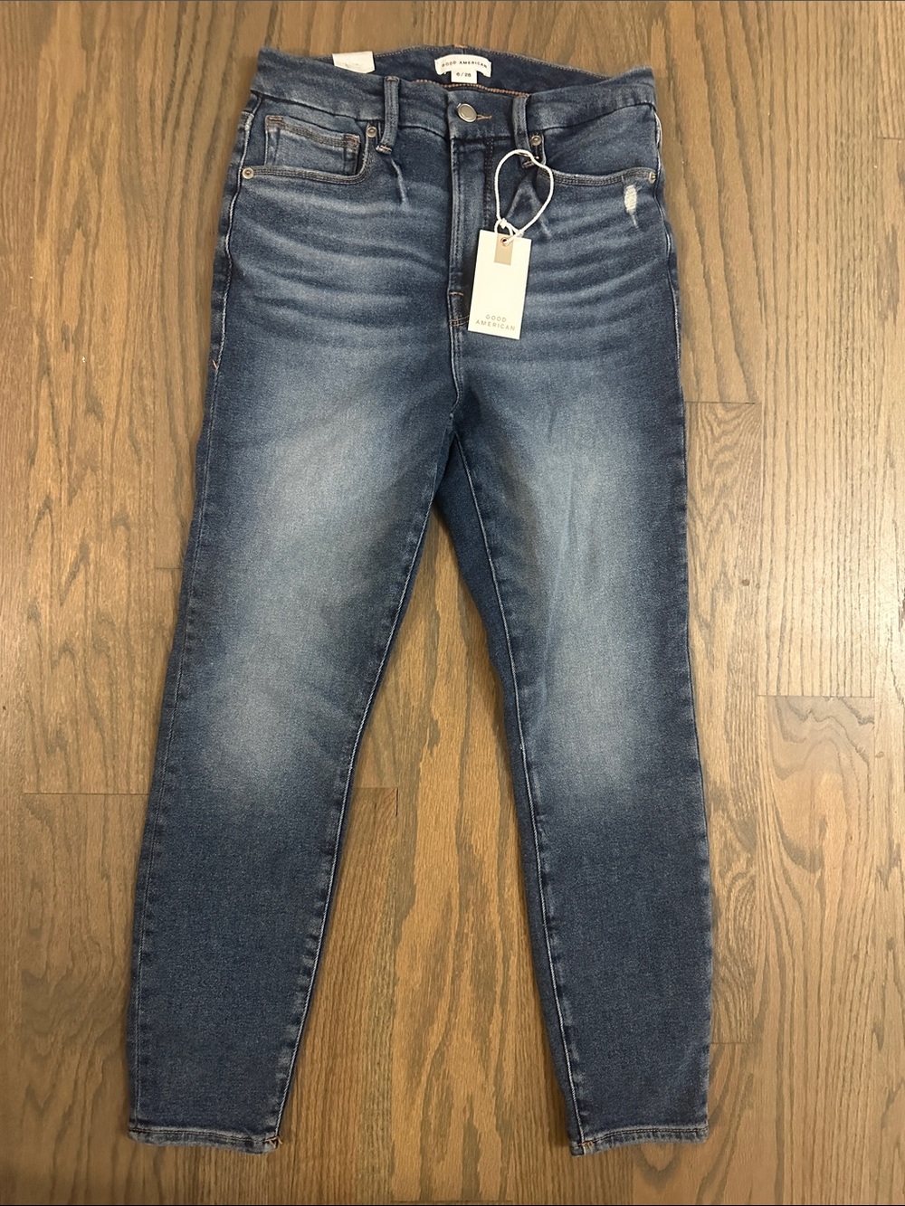 NWT Good American Good Waist Skinny Jeans 6/28 29” Inseam